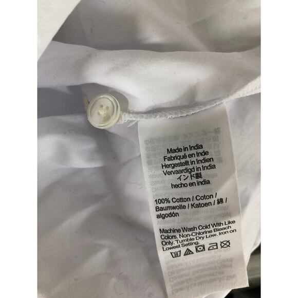 Madewell Easy Y Neck Button Up Shirt White NWT S - Picture 6 of 8